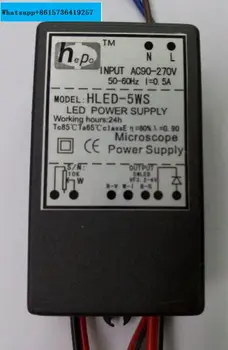 Светодиодный индикатор питания микроскопа с регулировкой яркости HLED-5W, HLED-5W1, HLED-5WS, светодиодные лампы мощностью 5 Вт с шариками