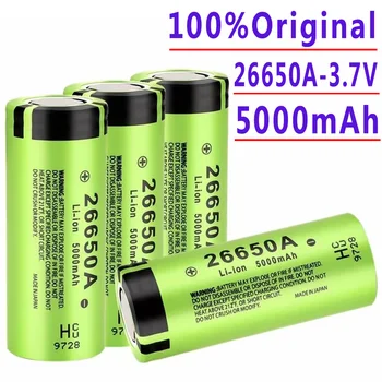 100% Новый.Литий-ионная аккумуляторная батарея большой емкости 26650 5000 мАч Lii-50A 3,7 В 26650-50A аккумулятор для фонарика 20A новая упаковка