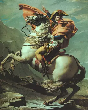 Репродукция картины маслом 100% ручной работы на льняном холсте, наполеон, пересекающий Альпы на перевале Сен-Бернар-20 мая-1800-1801