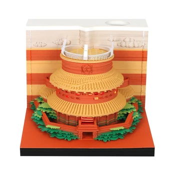 Omoshiroi Блок Мини 3D Блокнот Японского Аниме 269 Листов Светодиодный Блокнот Для Заметок Блок Заметок 3D Липкие Заметки Diy Бумажный Кубик Для Заметок Подарок Для Детей