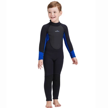 Подводный полный гидрокостюм 3 мм для мальчиков, костюм для серфинга и подводного плавания, купальник, детские толстые неопреновые купальники, гидрокостюмы с защитой от сыпи