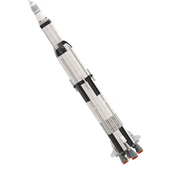 MOC Серии Apollos 11 Saturn V Ракета Лунный Модуль Строительные Блоки Аэрокосмический Город Космическая Станция Шаттл Техническая Модель Подарочная Игрушка