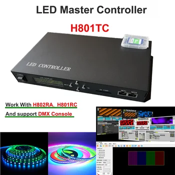 H801TC LED Master Controller Pixel Светодиодный Контроллер Привода 150000 Пикселей Полосы Света Работает С Консолью DMX Поддержки H802RA H801RC