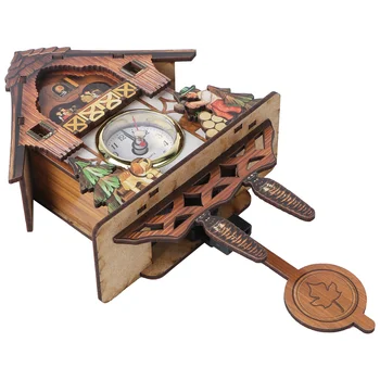 Часы с кукушкой, деревянные настенные часы с маятником, декоративные часы, настенные подвесные часы для дома, гостиной, офиса без