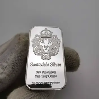Соединенные Штаты Америки, Скоттсдейл. 999 Пробы серебра, слиток весом в одну тройскую унцию, монета 