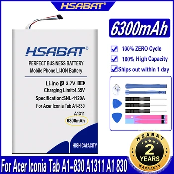 HSABAT A1311 6300 мАч Аккумулятор Высокой Емкости для Acer Iconia Tab A1-830 A1311 A1 830 A1830 Планшетные ПК