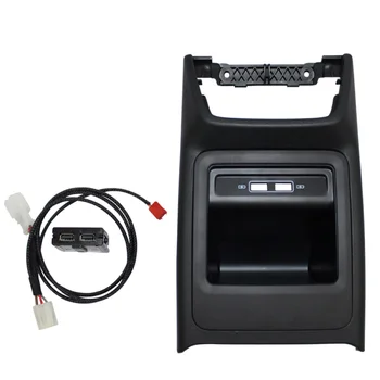 Для Skoda Octavia 2014-2019, Зарядное Устройство для двойного USB-разъема на заднем Сиденье, Подлокотник LHD Car