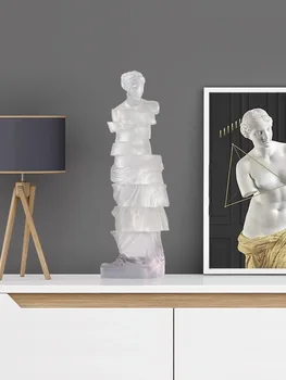 Украшение скульптуры Венеры Простая современная модель комнаты из прозрачной смолы, абстрактное искусство, украшение гостиной