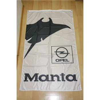 Флаг Opel Manta Баннер Белый 2ft * 3ft (60*90 см) 3ft * 5ft (90*150 см) Размер Рождественские Украшения для Дома Флаг Баннер Подарки