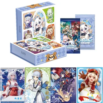 Новая игровая карта Genshin Anime TCG Collection Pack Refill Pack Редкие настольные игрушки SSR для семьи, подарки для детей