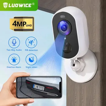 9-мегапиксельная Wifi-камера Luowice Bullet, автоматическое отслеживание, защита от непогоды, обнаружение человека с помощью искусственного интеллекта, IP-камера наблюдения.