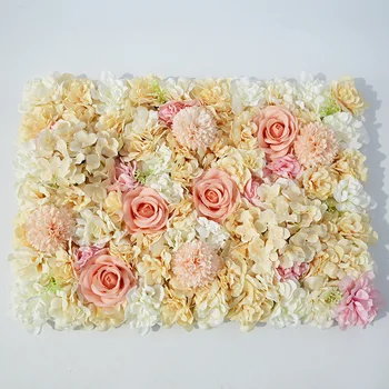 3D Шелковый фон из цветов Розы Свадебное Украшение Искусственная Цветочная настенная панель Домашний декор Новый Стиль