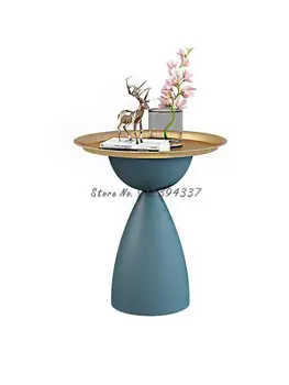 Nordic New Fashion Креативный Приставной столик, Простой современный прикроватный столик, Гостиная, Маленький Круглый столик, Диван, Чайный столик, боковой шкаф