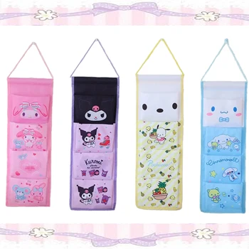 Многослойная сумка для хранения Sanrio Kawaii Sorting Bag Hello Kitty My Melody Kuromi Dormitory Decoration Na Bag Подарок девушке на День рождения