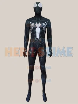 Insomniac PS5 Game 2 Черный костюм Паука, костюм супергероя для косплея, боди с 3D принтом, сшитый на заказ Костюм Зентаи на Хэллоуин
