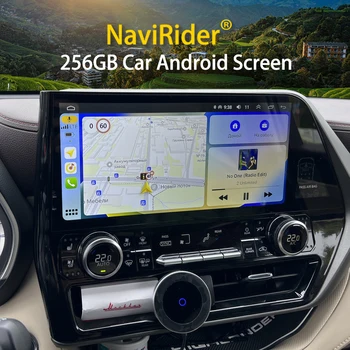 Для CROWN KLUGER TOYOTA Highlander 2021 2022 Android 13 Автомобильный Радио Мультимедийный Плеер 2 Din GPS Carplay Авторадио Стерео Головное Устройство