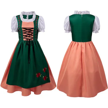 Костюм для бала на фестивальной вечеринке, женское зеленое платье, одежда горничной, костюм для косплея на Хэллоуин, форма моряка в стиле Лолиты для девочек