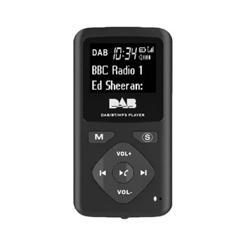 Портативное цифровое FM/DAB Bluetooth-радио Персональный карманный FM-мини-радио MP3-плеер -USB для дома