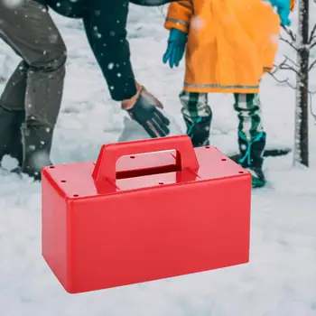 Создаем игрушки для улицы снежного кирпича красного цвета, зимний декор для детей в виде снежного форта Brick Maker