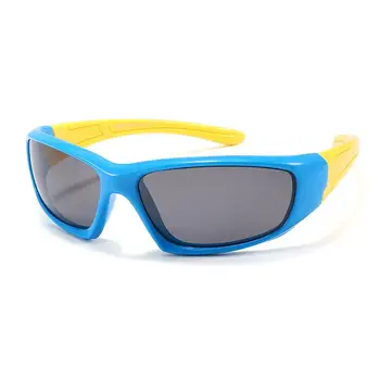 Силиконовые солнцезащитные очки для мальчиков и девочек, Уличные очки, Солнцезащитные очки, линзы переменного тока, защитные очки, подарок для детей