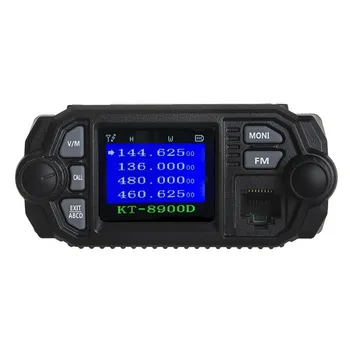 QYT KT-8900D УКВ Мини Мобильное Двухстороннее Радио 25 Вт Двухдиапазонный 136-174 и 400-480 МГц Четырехдиапазонный Автомобильный радиоприемник FM-трансивер KT8900D