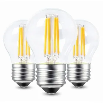 10X G45 светодиодные Лампы Накаливания Edison E27 Ретро Пластиковые Лампы 4 Вт 8 Вт 12 Вт 2700K Теплый белый для Вечеринок, Годовщин Свадьбы, Декоративных Литов