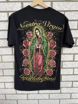 Nuestra Virgen Guadalupana Religion Art Рубашка Virgin Mary, мужская футболка