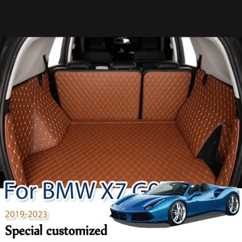 Изготовленный на заказ коврик в багажник автомобиля, подходящий для BMW X7 G07 2019 2020 2021 2022 2023 Автомобильные накладки для грузового лайнера, ковер в багажнике автомобиля