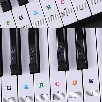 Прочные прозрачные наклейки на клавиатуру пианино Без остатка Сделаны из высококачественного ПВХ Приятные подарки