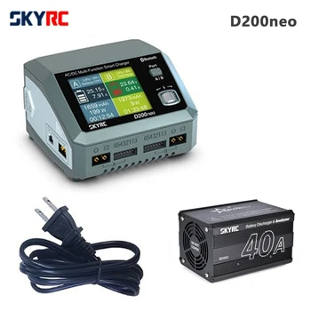 Интеллектуальное зарядное устройство SkyRC D200neo, Многофункциональное Интеллектуальное зарядное устройство с двумя портами, Поддерживающее Вход AC/ DC для LiPo, NiCd-Pb аккумуляторов Самолетов