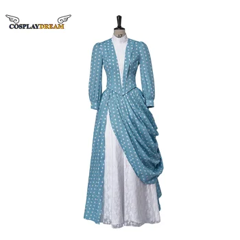 Платье для косплея Мэриан Брук ТВ Костюм Золотого века Синее винтажное платье викторианской эпохи, средневековые женские костюмы