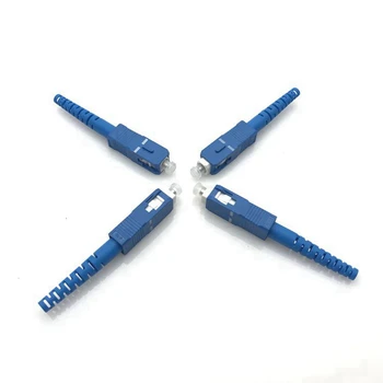Производители продают пластиковый волоконно-оптический разъем SC 0,25mmSC серый / синий волоконно-оптический разъем SC