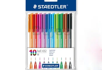 Оригинальные шариковые ручки STAEDTLER 10 цветов в коробке для рисования шариковая ручка для письма принадлежности для рисования шариковая ручка для рукоделия