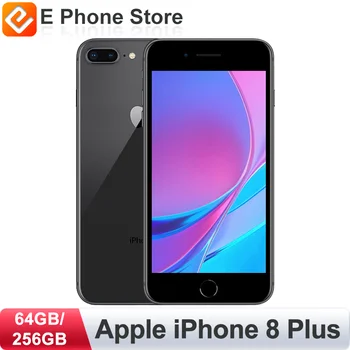 Apple iphone 8 Plus Разблокирован 64 ГБ / 256 ГБ ПЗУ с чипом A11 Bionic 12-Мегапиксельная Камера Touch ID 5,5 
