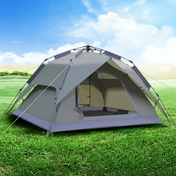 Автоматическая палатка для кемпинга и рыбалки на открытом воздухе, Палатка для кемпинга на 4 человека, Автоматическое | Мгновенное Автоматическое снаряжение для выживания в палатке