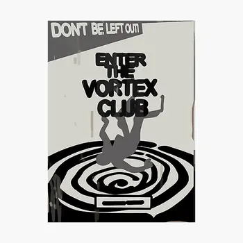 Постер клуба Enter The Vortex Ситкер для печати Декорации Забавная комната Автомобиль Ноутбук Домашний Фон Багаж Бампер Стена