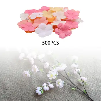 Искусственные цветы, искусственные головки цветов, 500 шт. Мини-шелковый лепесток, искусственный цветок