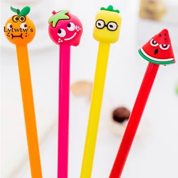 1 Шт Канцелярских принадлежностей Lytwtw Cute Candy Kawaii Fruit Pen Креативные Школьные Офисные Гелевые ручки Подарочные ручки Мультфильм