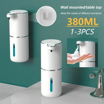 1-3 шт. Автоматический дозатор мыла для пены объемом 380 МЛ, зарядка через USB, Умная гелевая стиральная машина для ванной комнаты, индукционный дозатор мыла