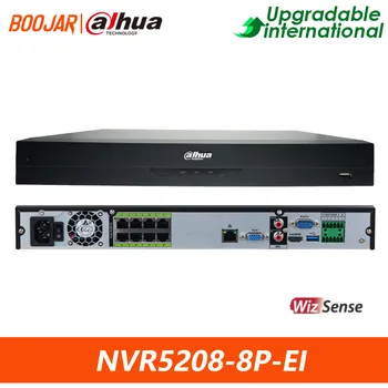 Оригинальный NVR5208-8P-EI Dahua 8 Каналов 1U 8PoE 2HDDs Сетевой Видеомагнитофон WizSense Для Распознавания лиц