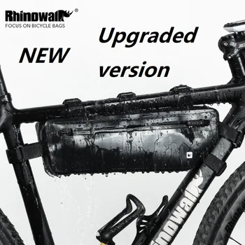 Велосипедная сумка RHINOWALK, велосипедные треугольные сумки PVC2.5L, водонепроницаемая передняя подвесная сумка для велосипеда MTB, аксессуары для велоспорта,