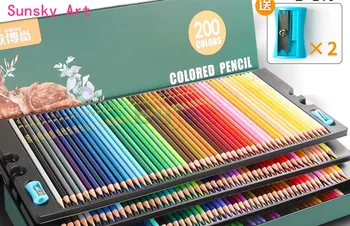48 72 120 150 200 масляный карандаш акварельный набор карандашей для рисования студентов-художников набор для рисования школьных художественных принадлежностей ручная краска