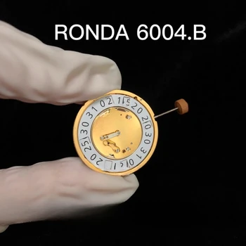 Кварцевый механизм Ronda 6004.B, абсолютно новые и оригинальные аксессуары для швейцарских золотых часов