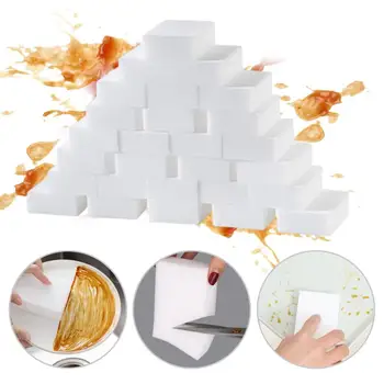 100шт губок-ластиков Многоцелевая губка для чистки бытовой кухни и ванной комнаты Долговечные и простые в уходе губки