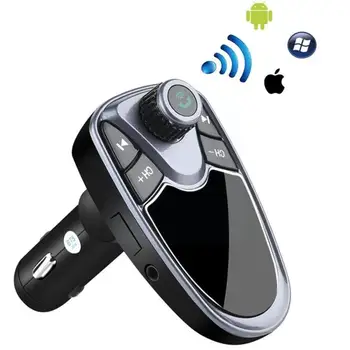 FM-передатчик Handfree Bluetooth 5.0 Автомобильный Комплект С Двумя USB-MP3-плеерами, Автомобильным Дисковым Зарядным Устройством, Портом Поддержки TF/U USB Music B1X8