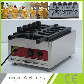5pcs Коммерческая Электрическая Машина для приготовления Мороженого Taiyaki Fish Taiyaki 110v 220v с сертификатом CE