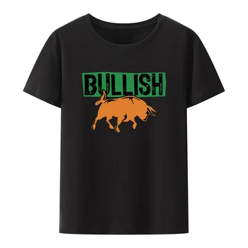 Футболки с графическим принтом Bull Bear Market Capitalis, Забавный топ, эстетичная футболка для отдыха Camisa, летняя одежда для женщин, портрет