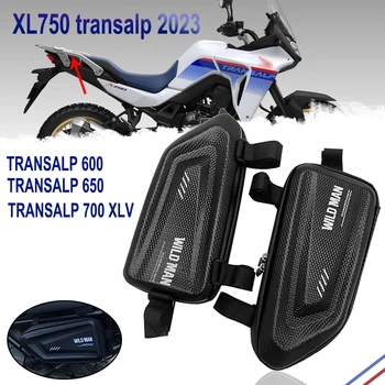 ： Для Honda TRANSALP700 XL750 TRANSALP 600 650 700 XLV 2023 мотоцикл модифицированная боковая сумка водонепроницаемая треугольная боковая сумка твердая оболочка