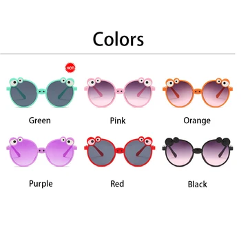 Солнцезащитные очки для новорожденных лягушек и поросят, устойчивые к ультрафиолетовому излучению, солнцезащитные очки для детей, солнцезащитные очки для мальчиков и девочек с мультяшными солнцезащитными очками