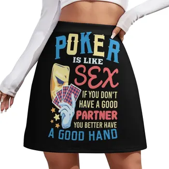 Забавный покерный дизайн для Любителя казино, мини-юбка, роскошные женские юбки и шорты